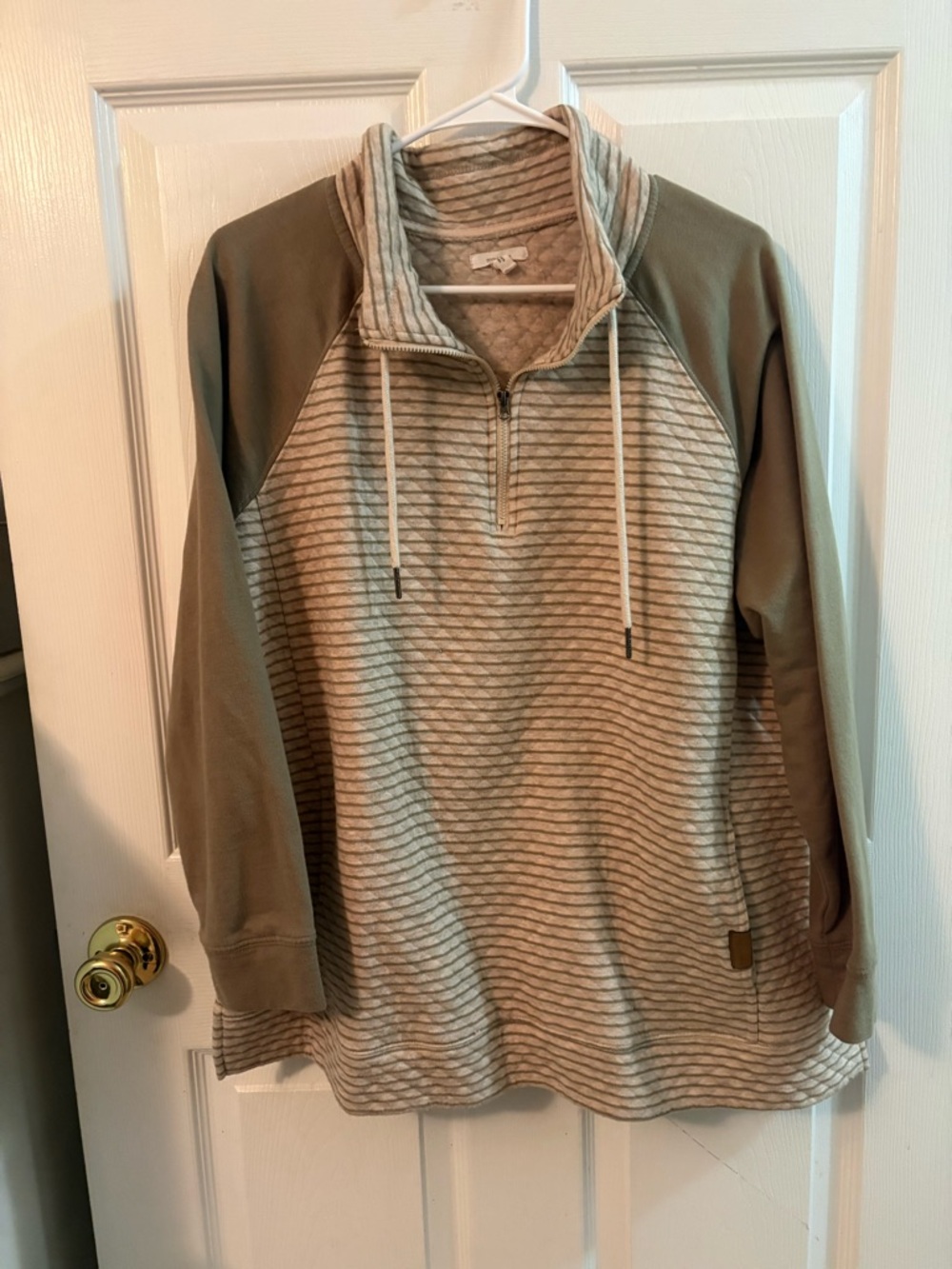 Maurices 1/4 sage green pullover